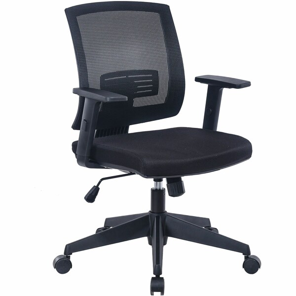 SOHO Mesh Mid-Back Task Chair, Black